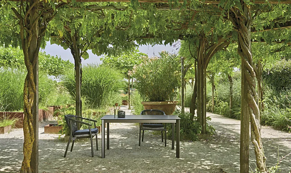 Tavolo da giardino rettangolare in alluminio verniciato a polvere VARASCHIN 244T1 fabbrica VARASCHIN dall'Italia. Foto №8