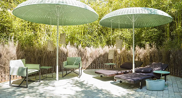 Ombrellone da giardino in tessuto PAOLA LENTI Mogambo CA12A fabbrica PAOLA LENTI dall'Italia. Foto №2
