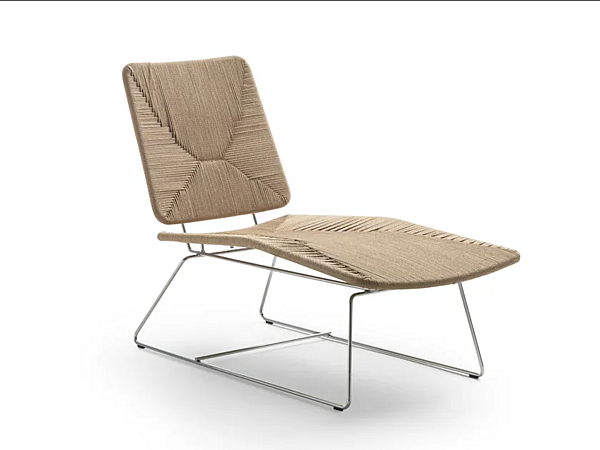 Chaise longue in paglia FLEXFORM Echoes fabbrica FLEXFORM dall'Italia. Foto №1