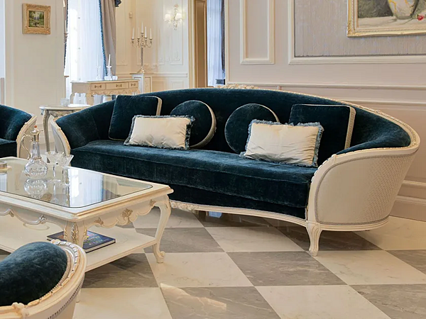 Divano a tre posti in stile classico Savio Firmino 3215 con schienale imbottito 3215DIV fabbrica SAVIO FIRMINO dall'Italia. Foto №2