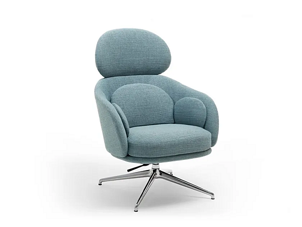 Poltrona bergère con poggiatesta e rivestimento sfoderabile Sunset Saba fabbrica SABA dall'Italia. Foto №3