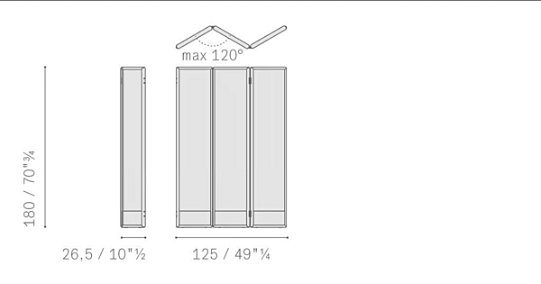 Schermo in tessuto Duo POLTRONA FRAU fabbrica POLTRONA FRAU dall'Italia. Foto №7