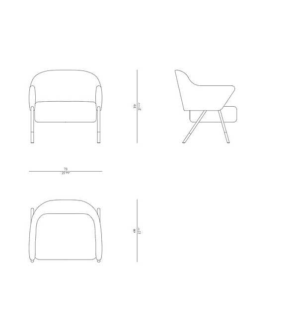 Poltrona ROSSATO 09-PL03 fabbrica ROSSATO dall'Italia. Foto №7