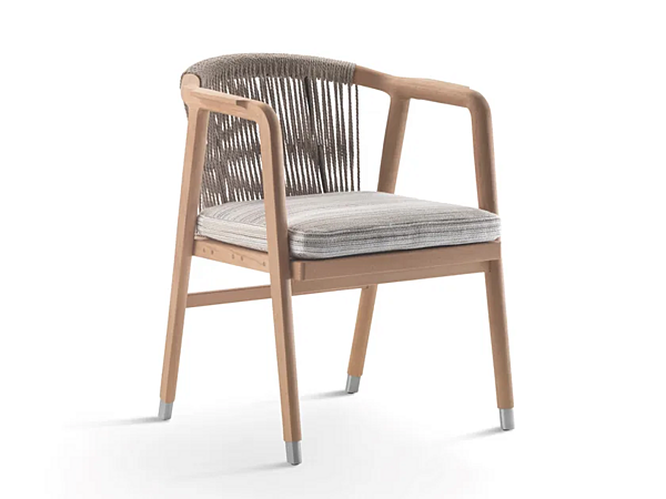 Poltrona da giardino in iroko Flexform Crono 220C1 fabbrica FLEXFORM dall'Italia. Foto №1