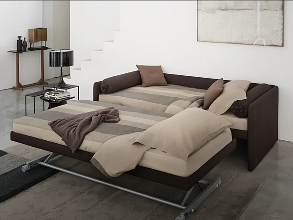 Divano letto in tessuto con copertura removibile Flou Duetto fabbrica Flou dall'Italia. Foto №6