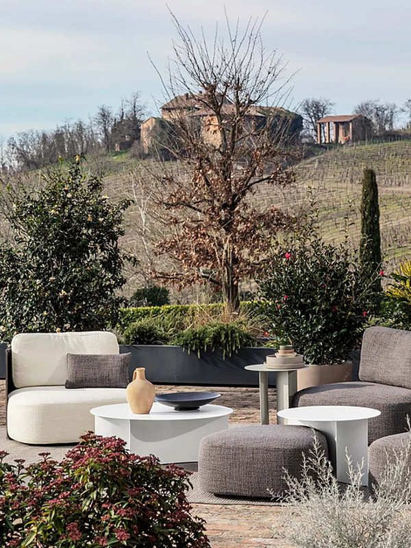 Poltrona da giardino in tessuto Pierre Shell Flou fabbrica Flou dall'Italia. Foto №8