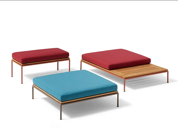 Tavolino da giardino in iroko CASSINA MEX HI fabbrica CASSINA dall'Italia. Foto №2