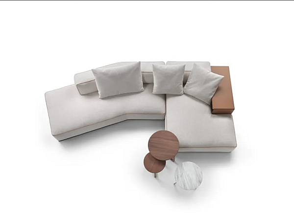 Divano angolare in tessuto con porta-riviste integrato FLEXFORM PERRY fabbrica FLEXFORM dall'Italia. Foto №10