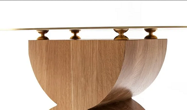 Tavolino da caffè rotondo in legno massello collezione Constantin CASSINA fabbrica CASSINA dall'Italia. Foto №6