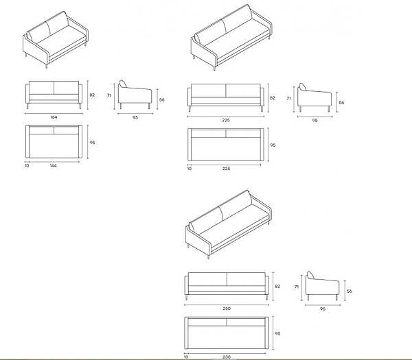 Divano FIAM Condense fabbrica FIAM dall'Italia. Foto №2