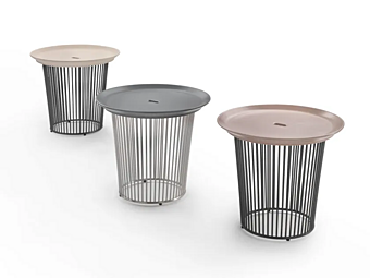 Tavolino da caffè rotondo in legno Berry FLEXFORM