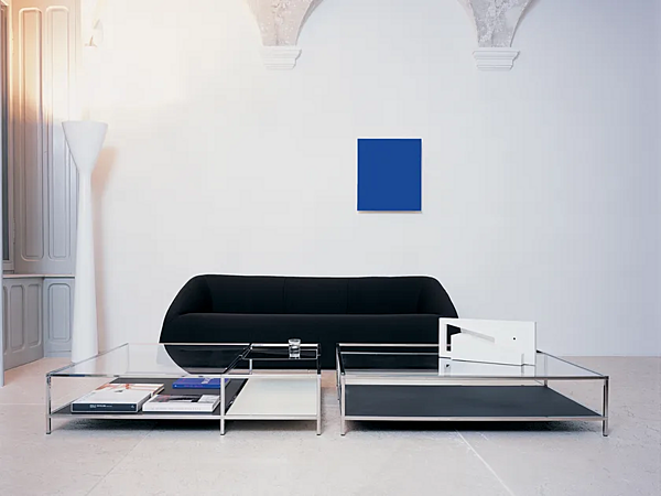 Tavolino da caffè in vetro e acciaio inox Faraday Gallotti&Radice fabbrica Gallotti & Radice dall'Italia. Foto №2