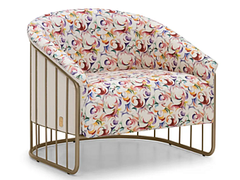 Poltrona in tessuto con braccioli Charleston FORMITALIA Chaeleston-Armchair-G