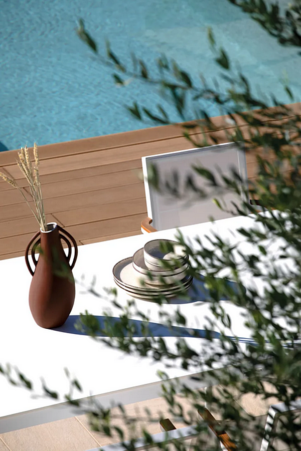 Sedia da giardino impilabile in alluminio con braccioli Atmosphera Domino DM.SB fabbrica ATMOSPHERA dall'Italia. Foto №8
