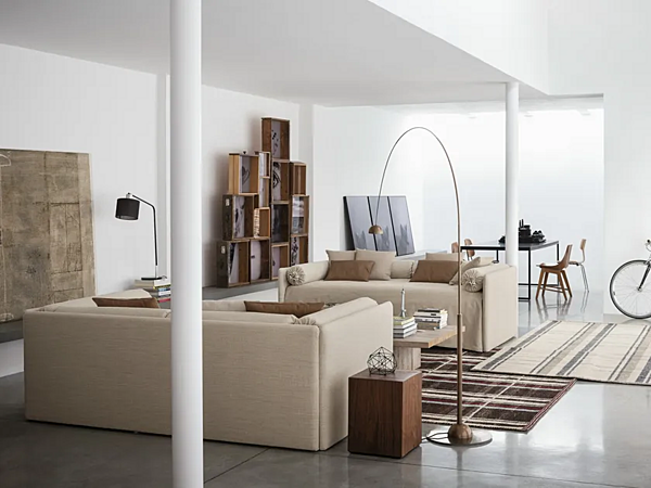 Divano letto in tessuto con copertura removibile Flou Duetto fabbrica Flou dall'Italia. Foto №16