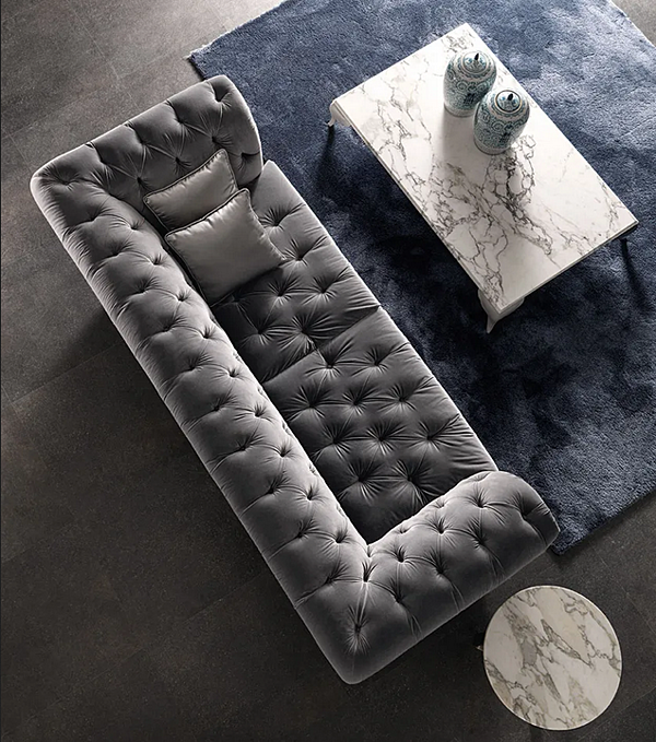 Divano tufted in tessuto Gabriel CORTEZARI 731 fabbrica CORTE ZARI dall'Italia. Foto №4