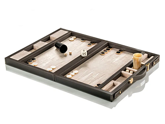 Gioco da tavolo in nabuk con pedine in corno Lepanto ARCAHORN 5122 5122