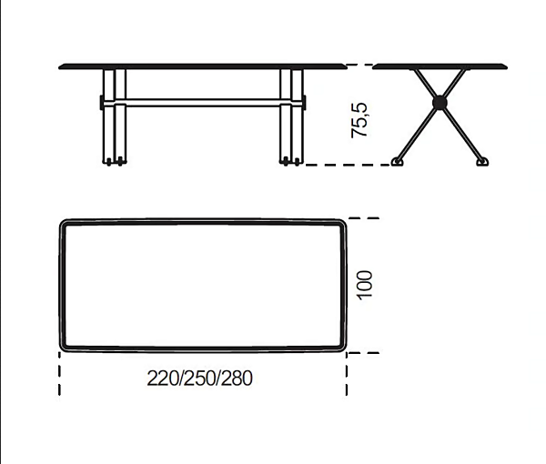 Tavolo rettangolare in marmo Maat Gallotti&Radice fabbrica Gallotti & Radice dall'Italia. Foto №8