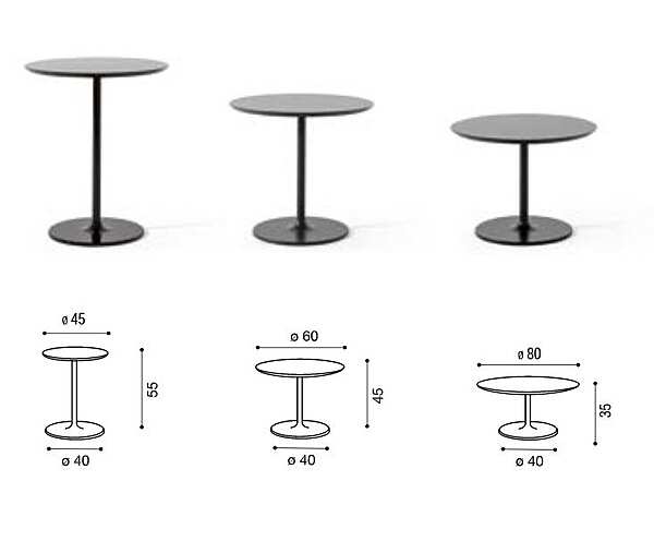 Tavolino da caffe TWILS Simplit 420X44H55 fabbrica TWILS (VENETA CUSCINI) dall'Italia. Foto №5