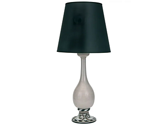 Lampada da tavolo in ceramica fatta a mano Barocco L_Antica Deruta BA/1135/L/55