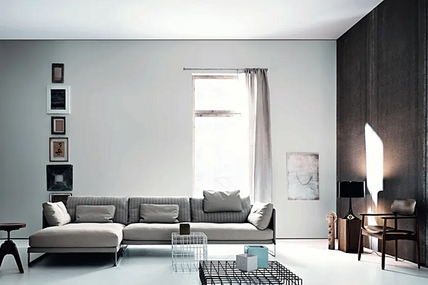 Divano angolare in tessuto Livingston Saba fabbrica SABA dall'Italia. Foto №5