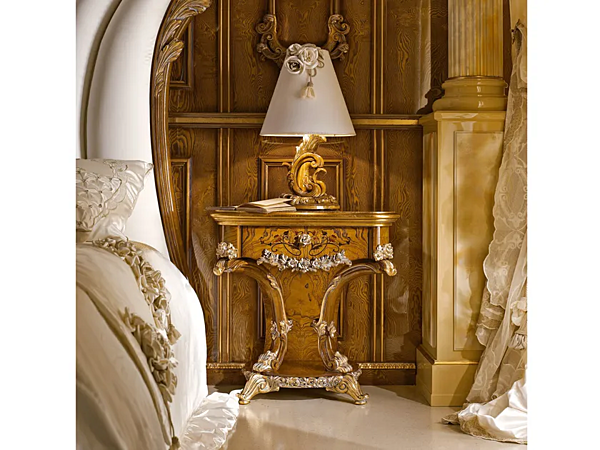 Тумбочка прикроватная прямоугольная с ящиками из дерева A.R. Arredamenti  Dolcevita 286 fabbrica A.R.ARREDAMENTI SRL dall'Italia. Foto №2