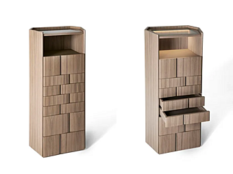 Cassettiera alta in legno Delphi GIORGETTI