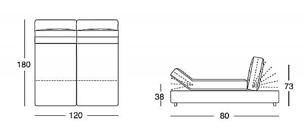 Divano LONGHI (F. lli LONGHI) W 530 fabbrica LONGHI (F.LLI LONGHI) dall'Italia. Foto №2