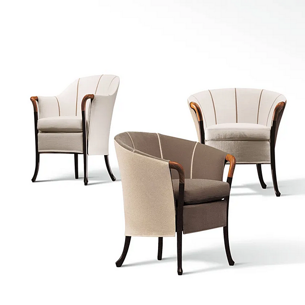 Poltrona con braccioli in tessuto GIORGETTI Progetti Blossom fabbrica GIORGETTI dall'Italia. Foto №3