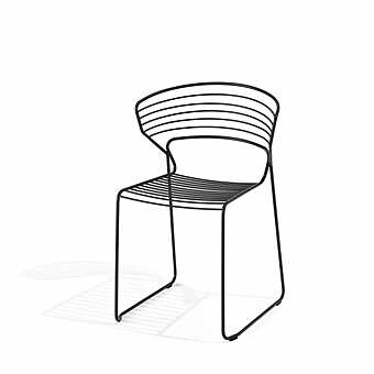 Sedia DESALTO Koki Wire - chair 635