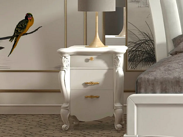 Comodino in legno con cassetti CASA +39 SMERALDO C22105 fabbrica CASA +39 dall'Italia. Foto №1