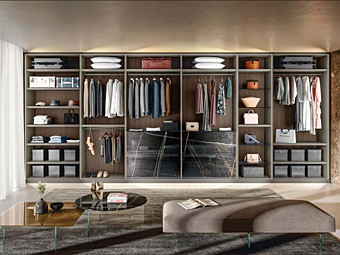 Armadio ad angolo modulare in legno LAGO Outfit 1180