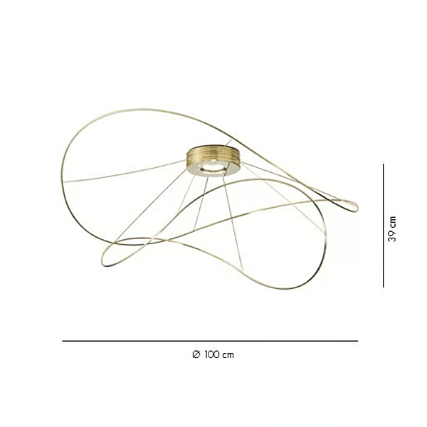 Lampada da soffitto LED in metallo AXOLIGHT Hoops PL HOOPS 2, PL HOOPS 3 fabbrica Axolight dall'Italia. Foto №8