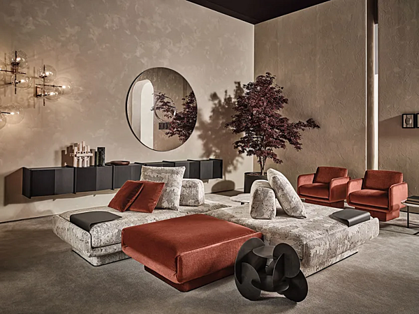 Poltrona con braccioli in tessuto imbottito Gallotti&Radice collezione Lilas fabbrica Gallotti & Radice dall'Italia. Foto №9