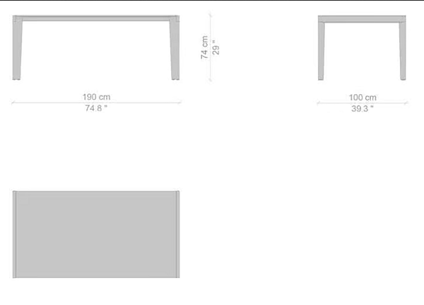 Tavolo rettangolare allungabile in MDF Longplane CASSINA fabbrica CASSINA dall'Italia. Foto №21
