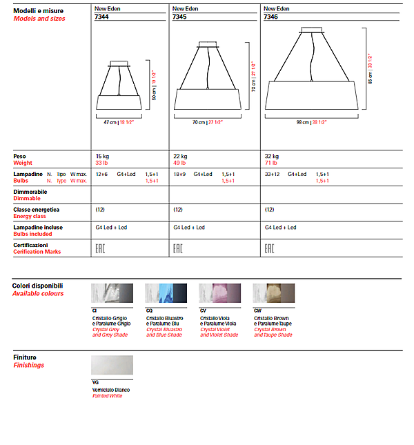 Lampadario Barovier&Toso New Eden 7346 fabbrica Barovier&Toso dall'Italia. Foto №5