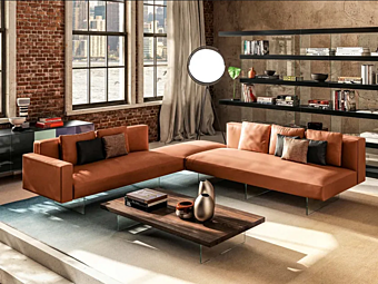 Divano modulare in tessuto LAGO collezione Air 0817 fabbrica LAGO dall'Italia