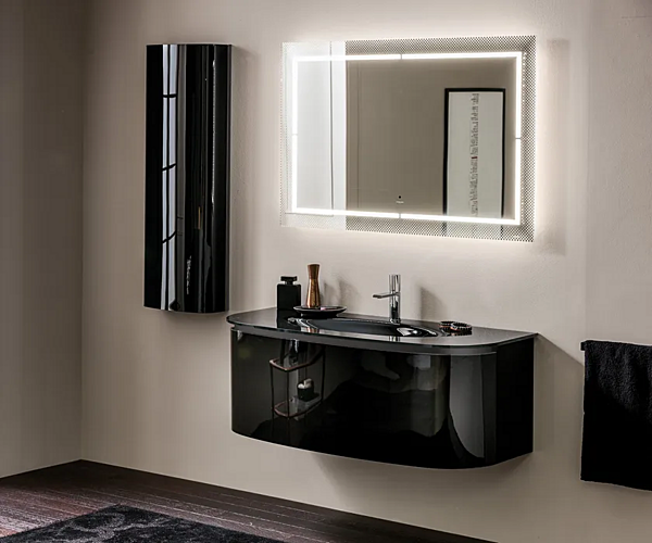 Mobile bagno in cristallo smaltato con cestino Kimono ARTELINEA fabbrica ARTELINEA dall'Italia. Foto №2