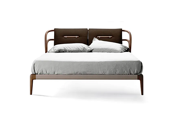 Letto matrimoniale in legno massello con testata imbottita DALE Smusso P 130 fabbrica Dale Italia (by Cantiero) dall'Italia. Foto №5
