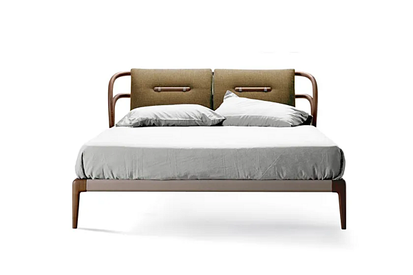 Letto matrimoniale in legno massello con testata imbottita DALE Smusso P 130 fabbrica Dale Italia (by Cantiero) dall'Italia. Foto №9