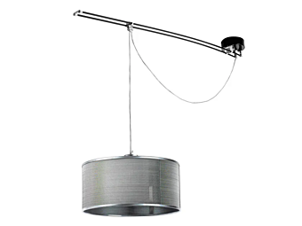 Lampada a sospensione LED con paralume in rete metallica Lumina Moove 750
