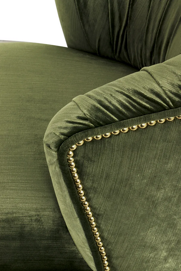 Poltrona in velluto imbottita con braccioli BRABBU NUKA fabbrica BRABBU dall'Italia. Foto №8