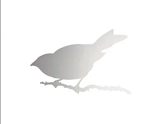 Specchio da parete in vetro Driade Snijder Bird fabbrica Driade dall'Italia