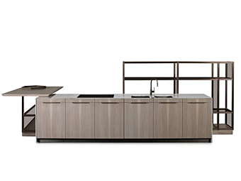 Cucina in legno con isola GIORGETTI GK 03