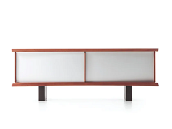 Credenza in MDF con porte scorrevoli Riflesso CASSINA