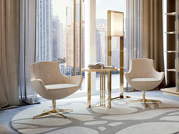 Poltrona in tessuto con base a 4 razze Bizzotto Italia collezione Symphony fabbrica Bizzotto Italia dall'Italia. Foto №4