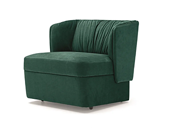 Poltrona in tessuto con braccioli ARTE BROTTO Principe MP 92 P MP.92/P