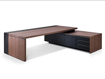 Scrivania rettangolare esecutiva con cassetti in legno Kefa I 4 Mariani