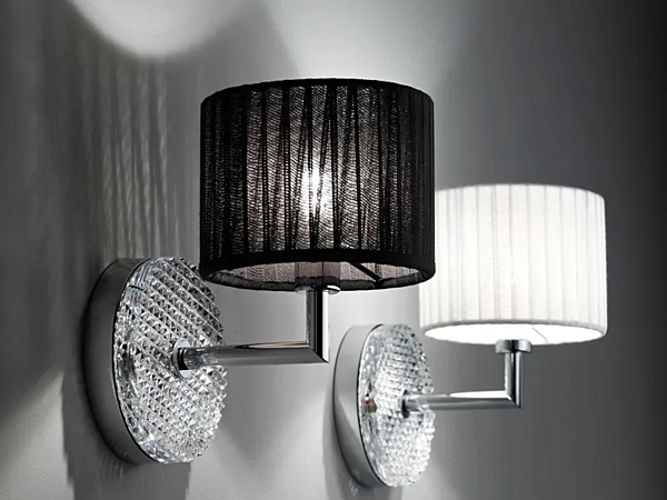 Lampada da parete in metallo cromato Fabbian Diamond Swirl fabbrica Fabbian dall'Italia. Foto №5