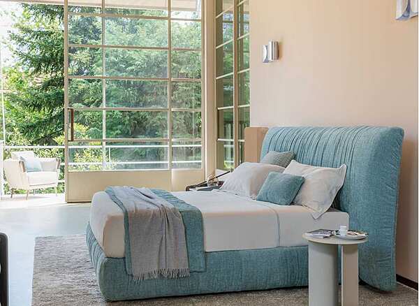 Letto matrimoniale con rivestimento sfoderabile Flou Layla fabbrica Flou dall'Italia. Foto №4